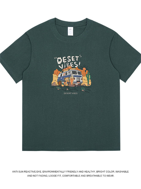 Liber Summer Men's Printed Cartoon T-shirts