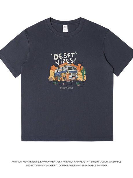 Liber Summer Men's Printed Cartoon T-shirts