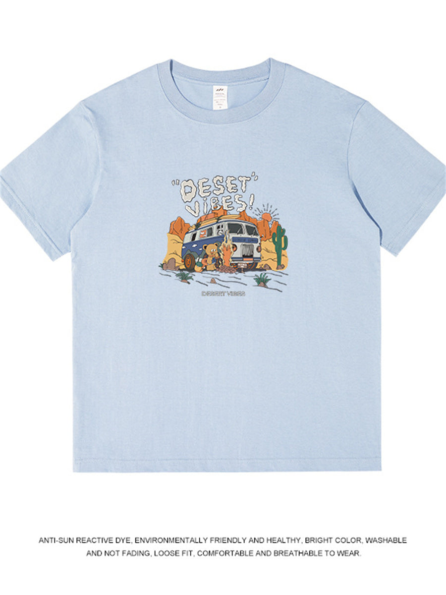 Liber Summer Men's Printed Cartoon T-shirts