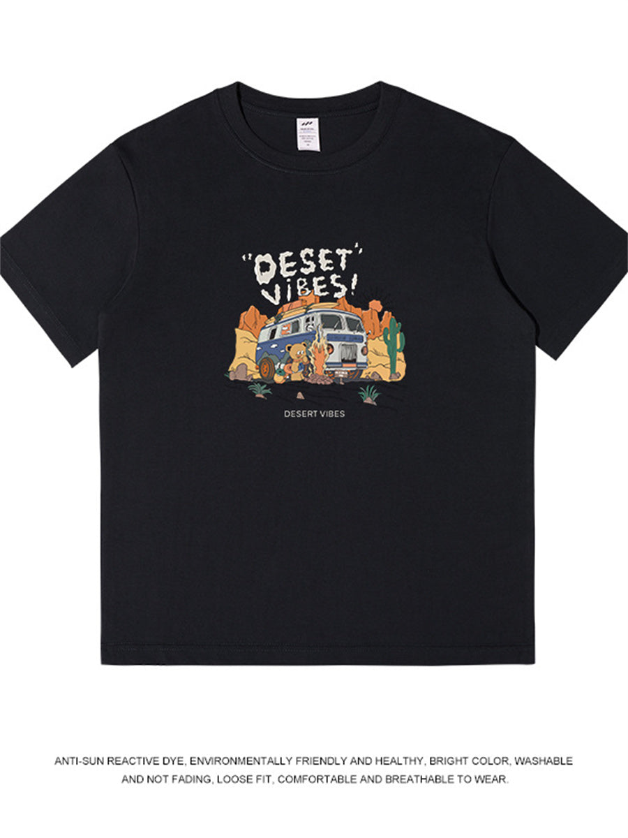 Liber Summer Men's Printed Cartoon T-shirts