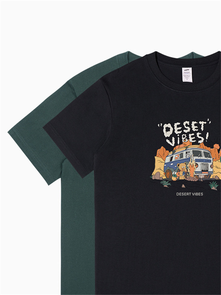 Liber Summer Men's Printed Cartoon T-shirts