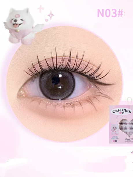 FLORTTE Guameilia Series Non Glue False Eyelash N03 # Born Love Bean